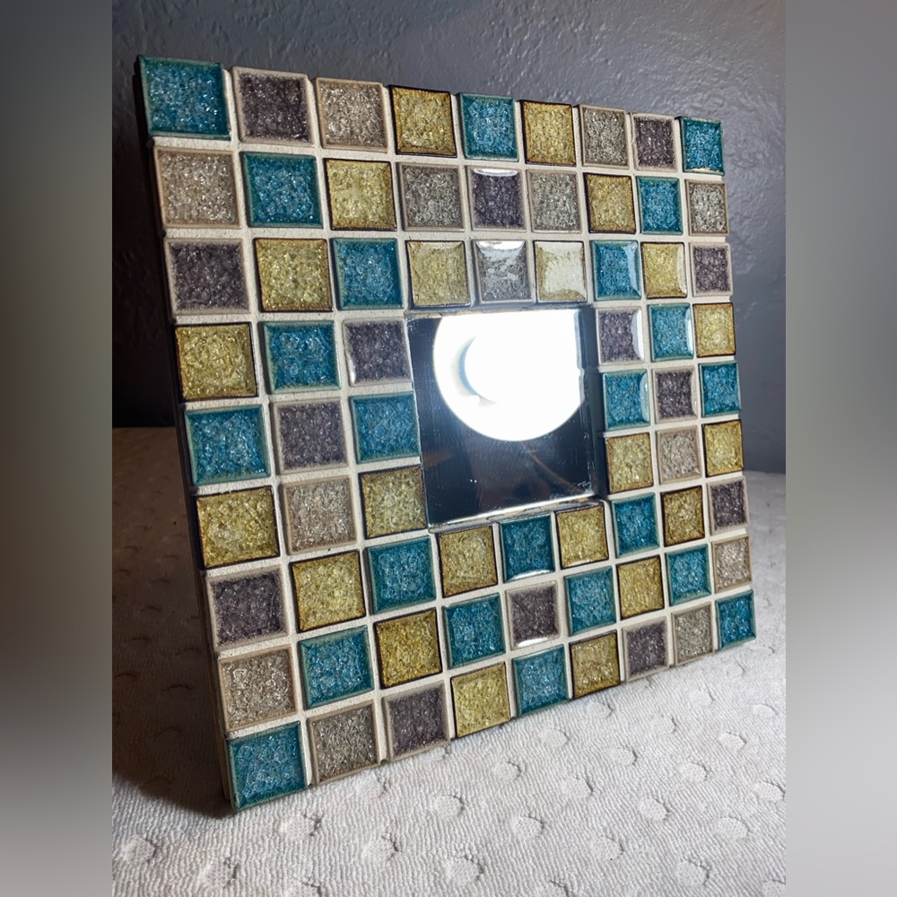 Sonoma Tilemakers Framed Mosaic Crackle Tile Mirror